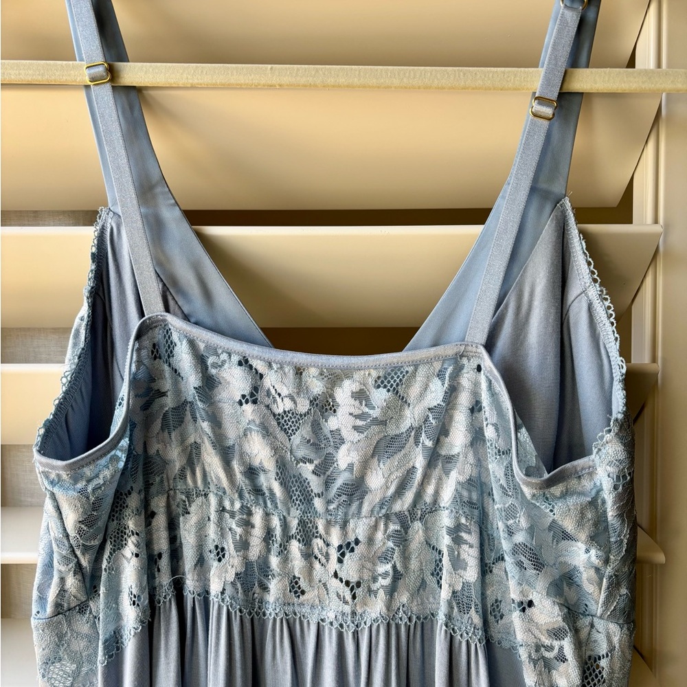 Soma Cool Nights Light Blue Lace Chemise - Picture 3 of 4